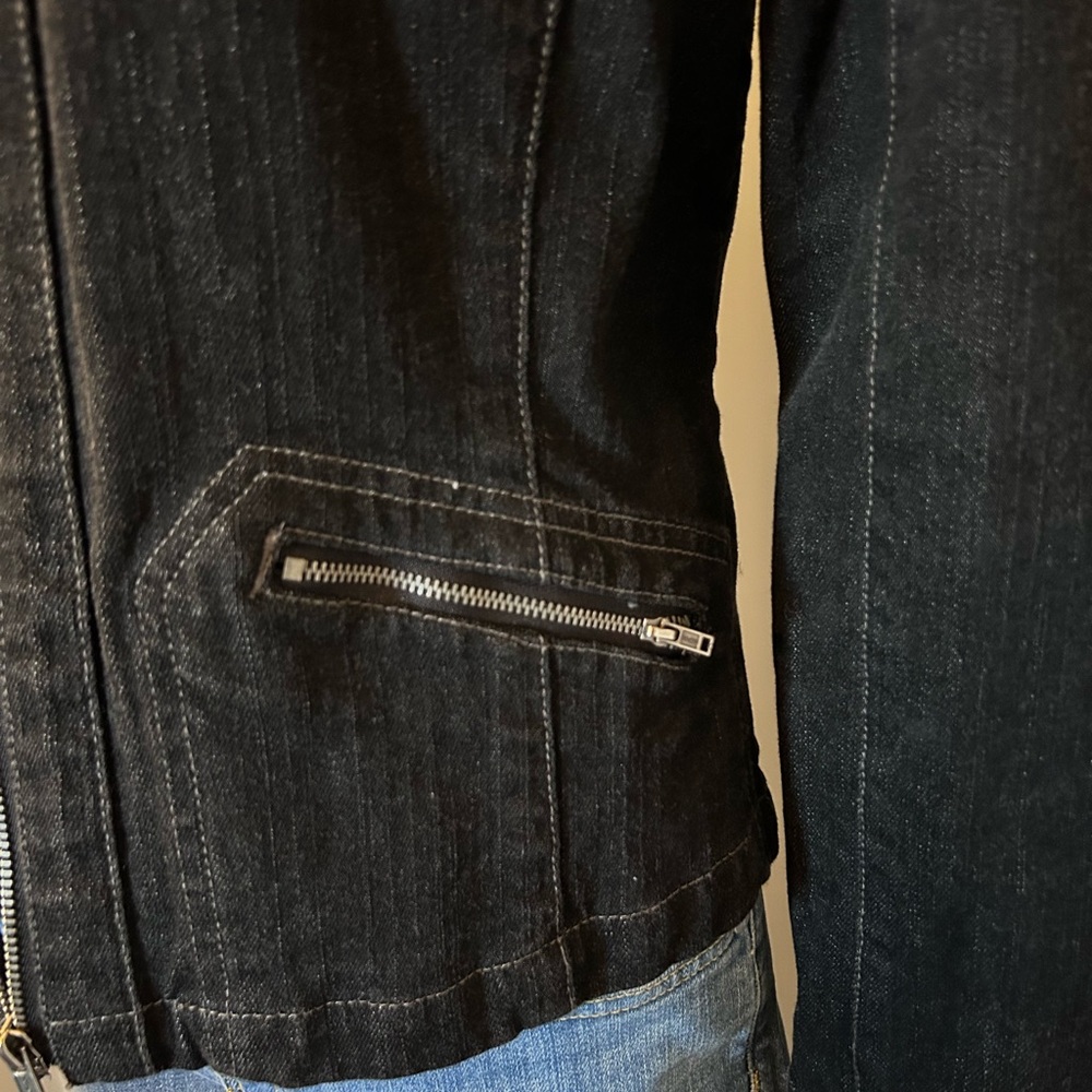 Women’s Black Denim Jean Jacket - Picture 7 of 12